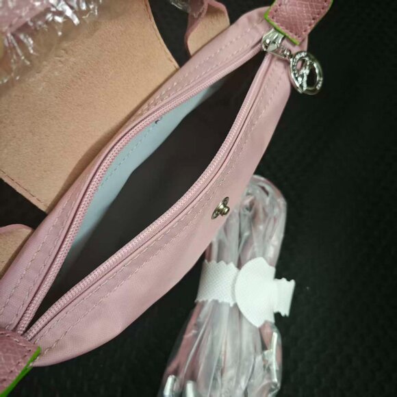 Practical Sweet Pink Longchamp Mini Bag with Pop of Green - Picture 6 of 6